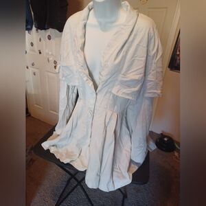 Vintage Elegant White Cream Coat